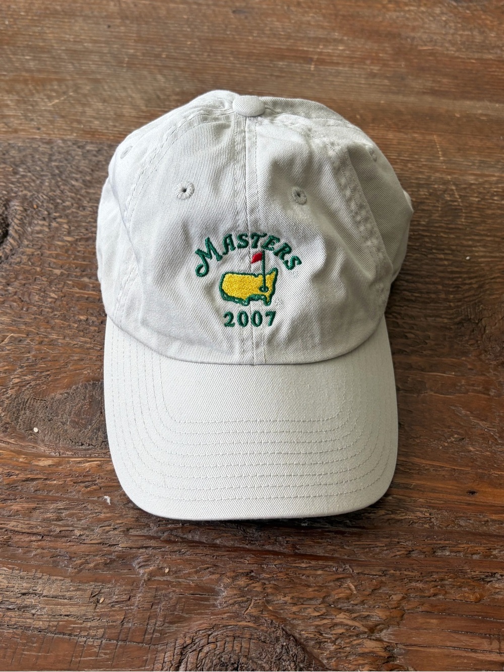American Needle Light Khaki Masters 2007 Embroidered Cap